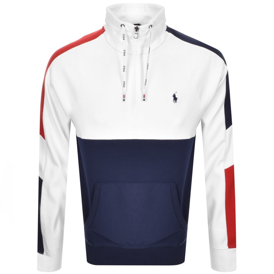 Alternative Image for ProductRalph Lauren Half Zip Sweatshirt White1